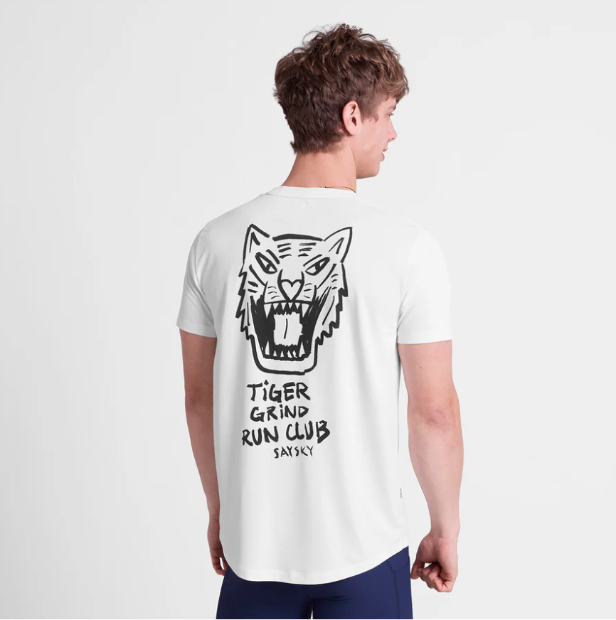 Saysky Camiseta Combat Pro Tiger - Blanco - Odda running