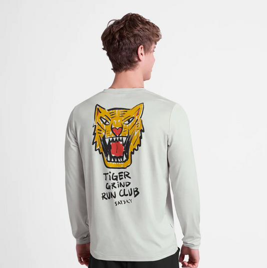 Saysky Camiseta Tiger Pace Long Sleeve - Gris - Odda running