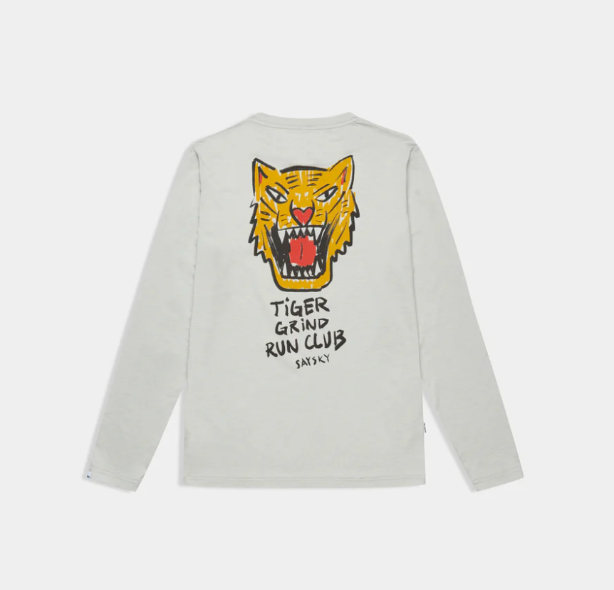 Saysky W Camiseta Tiger Pace Long Sleeve - Gris - Odda running
