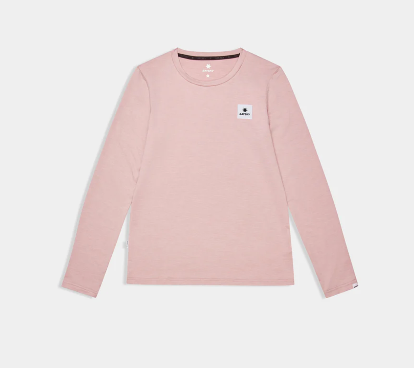 Saysky W Camiseta Clean Pace Long Sleeve - Rosa - Odda running