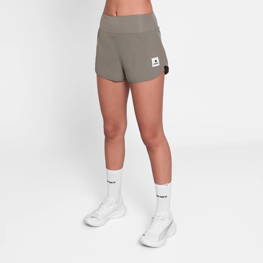 Saysky W Shorts Pace 3" - Taupe - Odda running