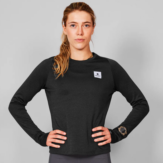 Saysky W Camiseta Clean Flow Long Sleeve - Negro - Odda running
