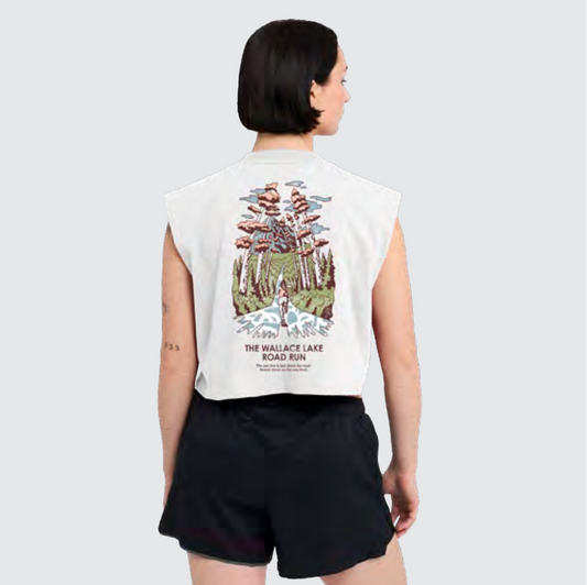 Ciele W Camiseta Tank Cropped Wallace Lake Road - Odda running