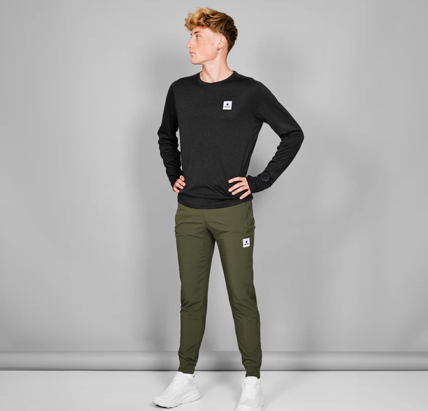 Saysky Camiseta Clean Flow Long Sleeve - Negro - Odda running