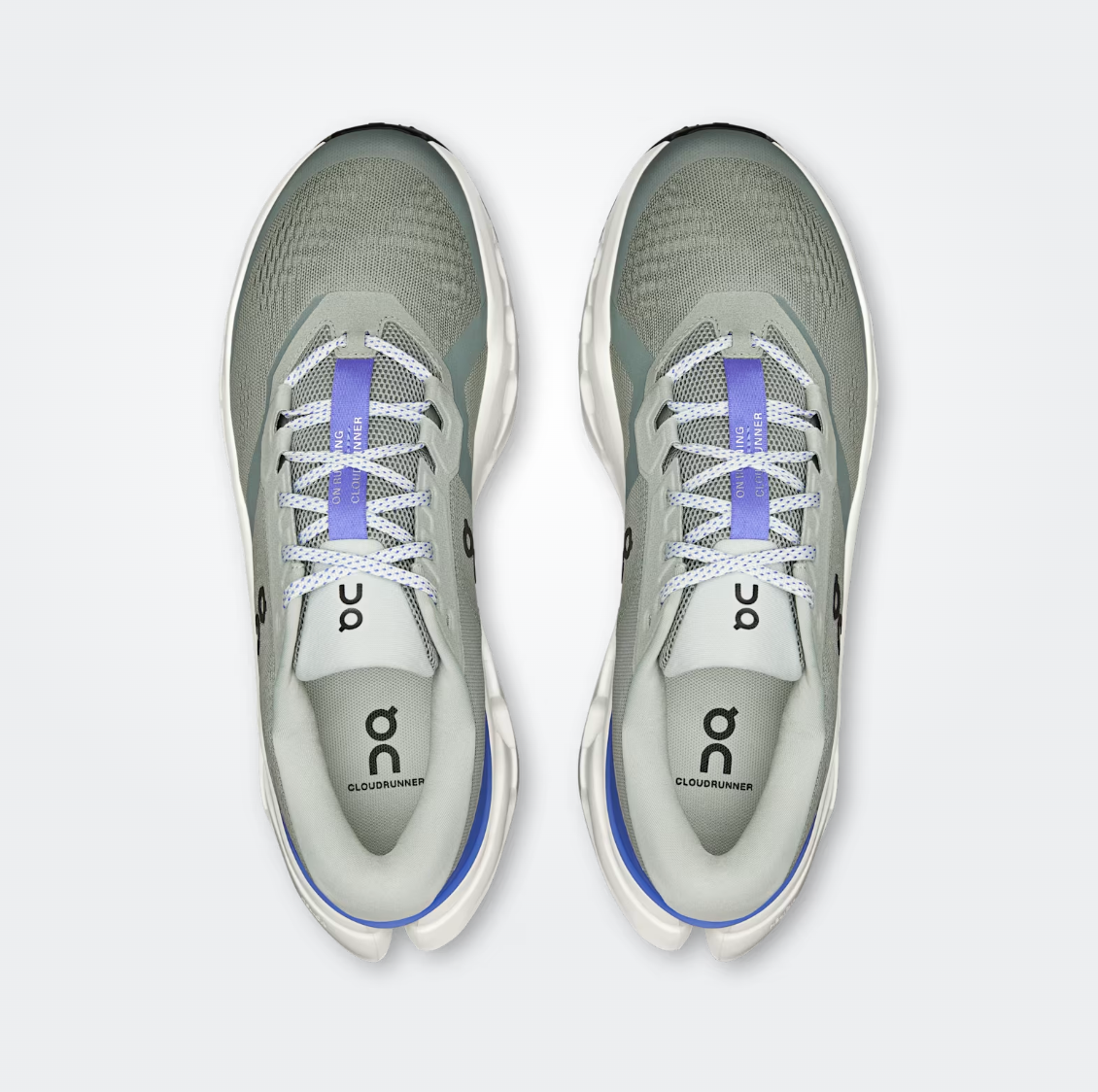 On Zapatillas Cloudrunner 3 - Iceberg / Verde - Odda running