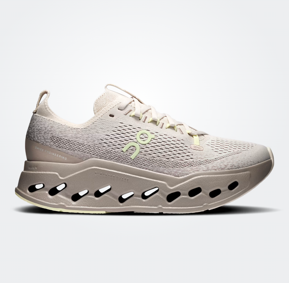 On W Cloudsurfer Max - Beige / Lima - Odda running