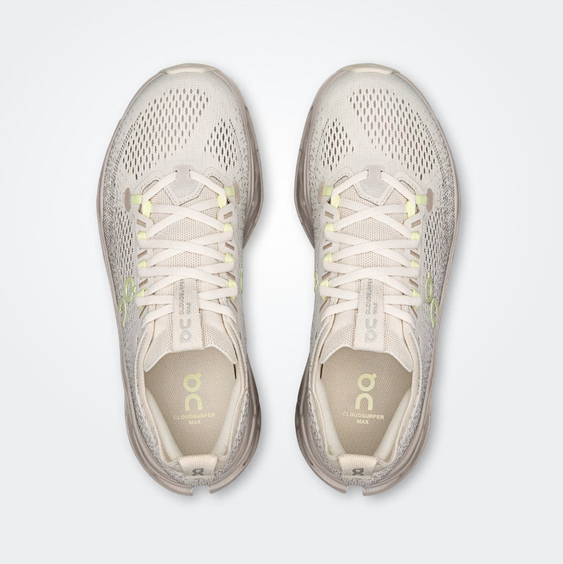 On W Cloudsurfer Max - Beige / Lima - Odda running