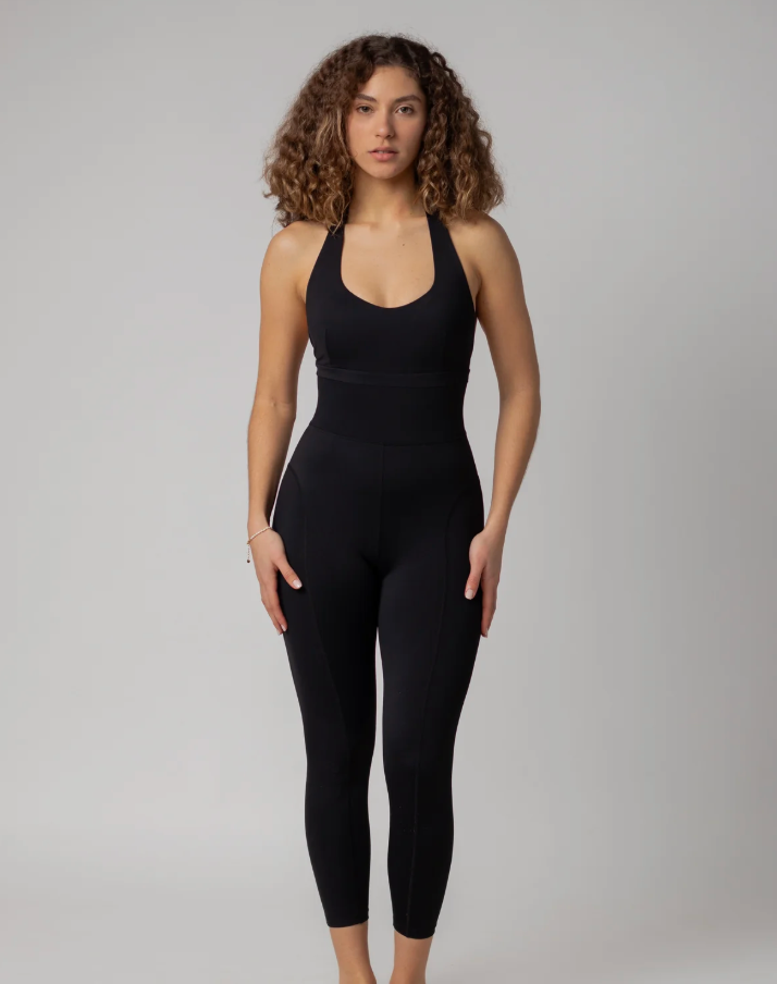 Be Toro W Mono Halter Bodysuit - Negro - Odda running