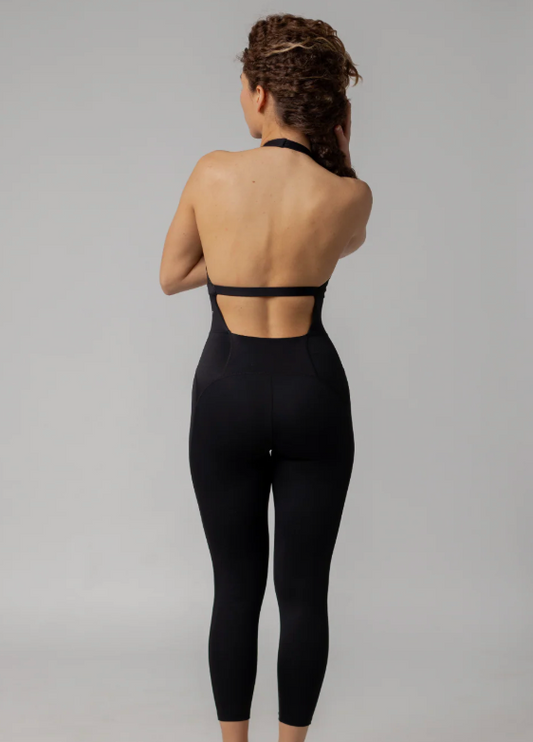 Be Toro W Mono Halter Bodysuit - Negro - Odda running