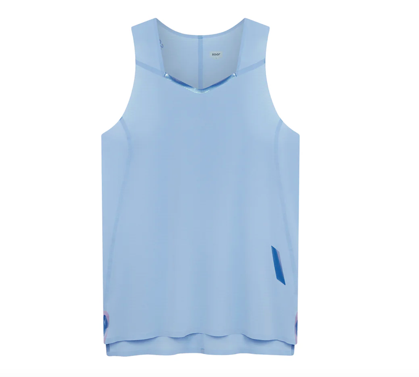 Soar W Camiseta ADV Race Vest - Azul - Odda running