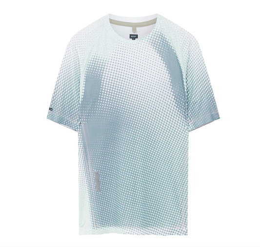Soar Camiseta Printed Tech T - Verde / Gris - Odda running