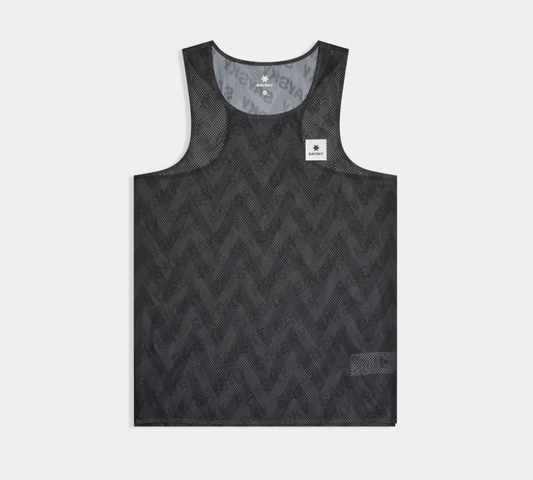 Saysky Camiseta Zig Zag Flow Air Singlet - Negro - Odda running
