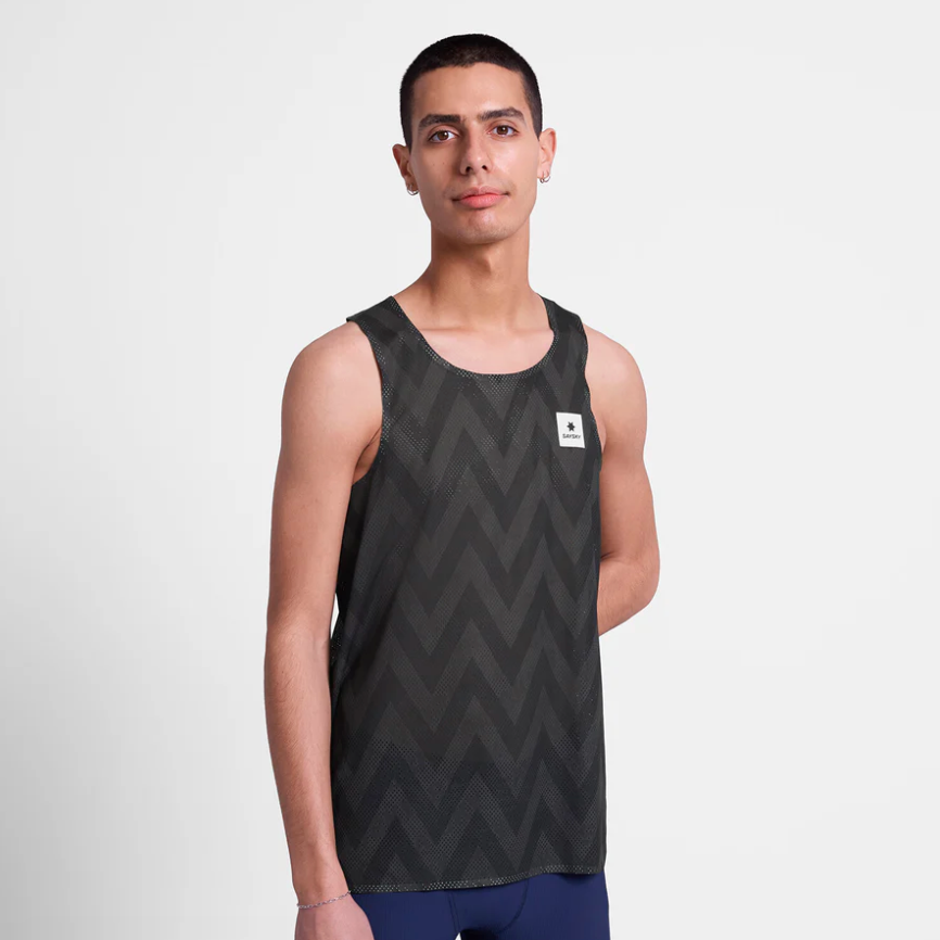 Saysky Camiseta Zig Zag Flow Air Singlet - Negro - Odda running
