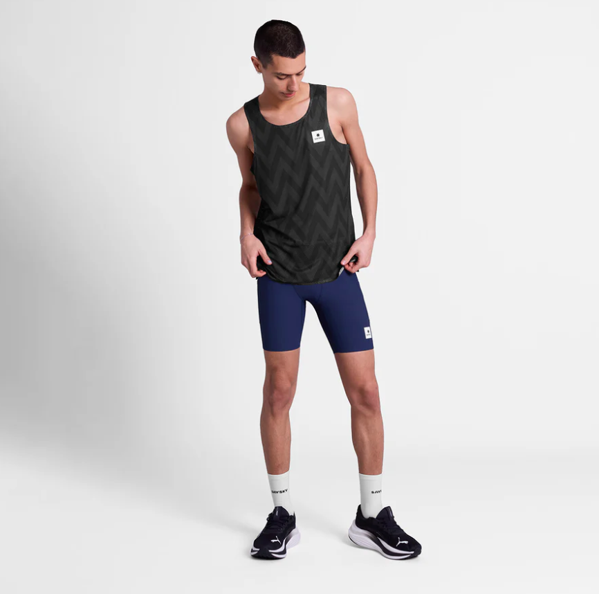 Saysky Camiseta Zig Zag Flow Air Singlet - Negro - Odda running