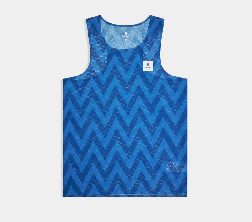 Saysky Camiseta Zig Zag Flow Air Singlet - Azul - Odda running