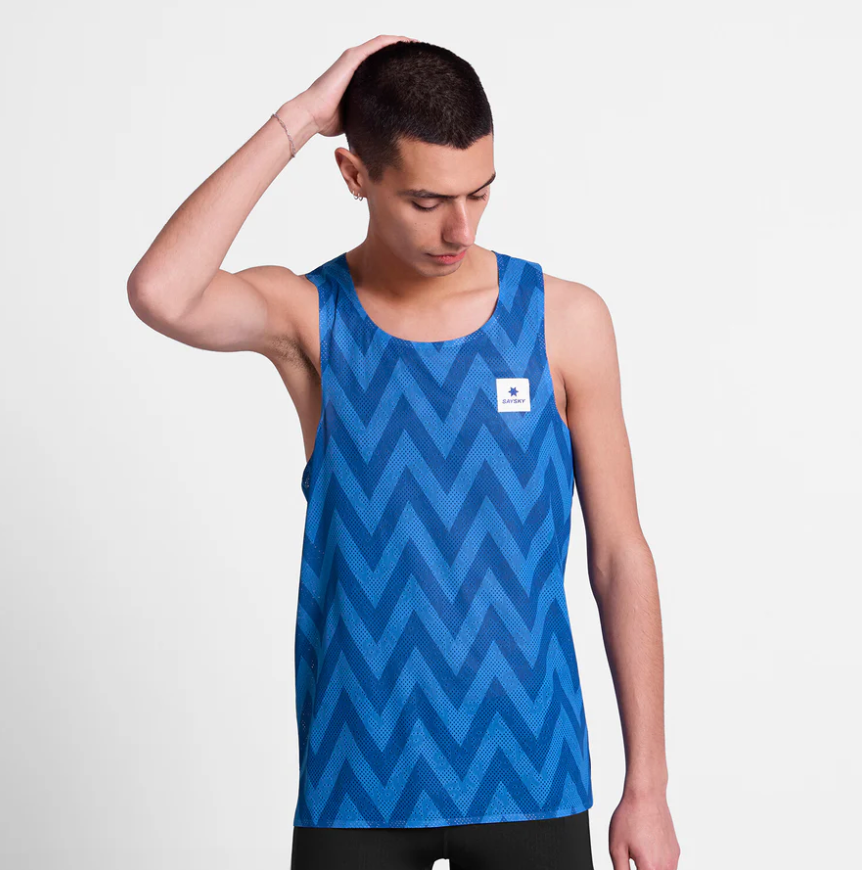 Saysky Camiseta Zig Zag Flow Air Singlet - Azul - Odda running