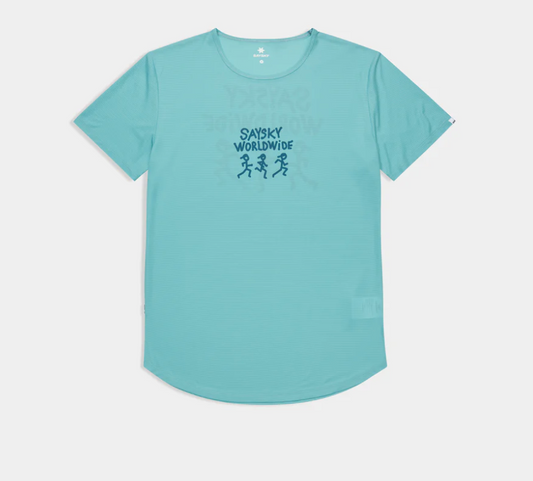 Saysky Camiseta Statement Flow T-shirt - Cielo - Odda running