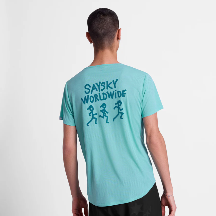 Saysky Camiseta Statement Flow T-shirt - Cielo - Odda running