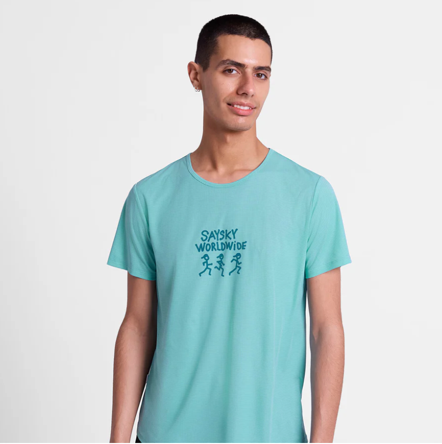 Saysky Camiseta Statement Flow T-shirt - Cielo - Odda running