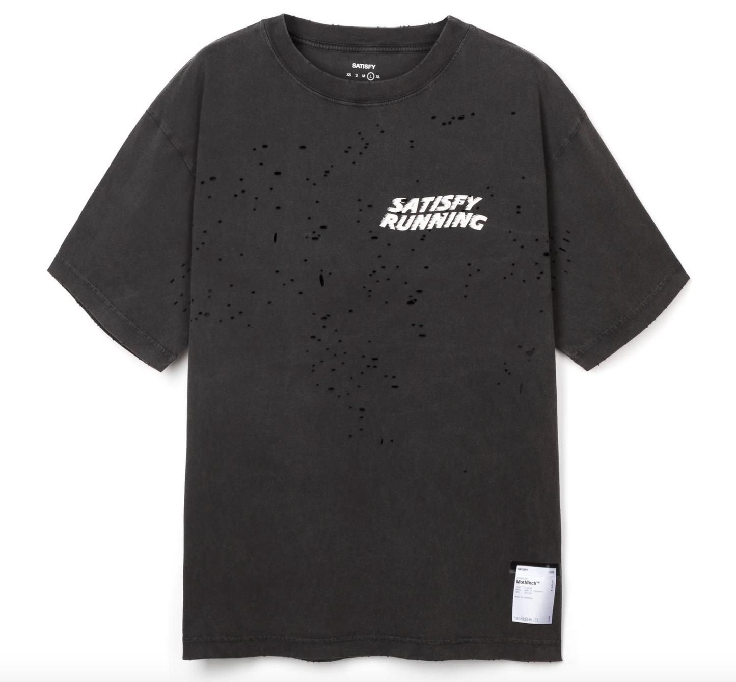 Satisfy Camiseta MothTech™ T‑Shirt "Satisfy Running" - Negro - Odda running
