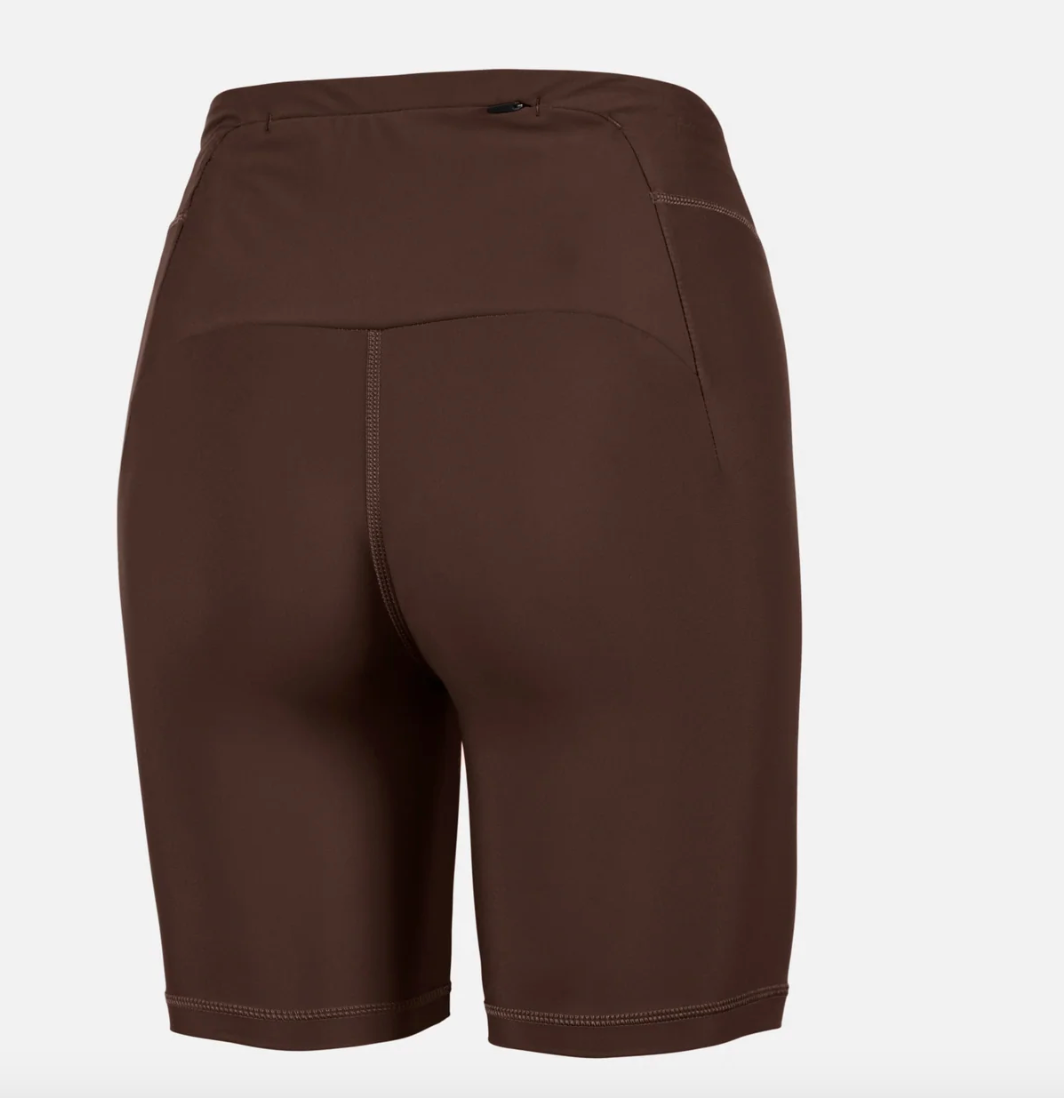 District Vision W  Shorts 7" Pocketed Tights - Marrón 7 Umber - Odda running