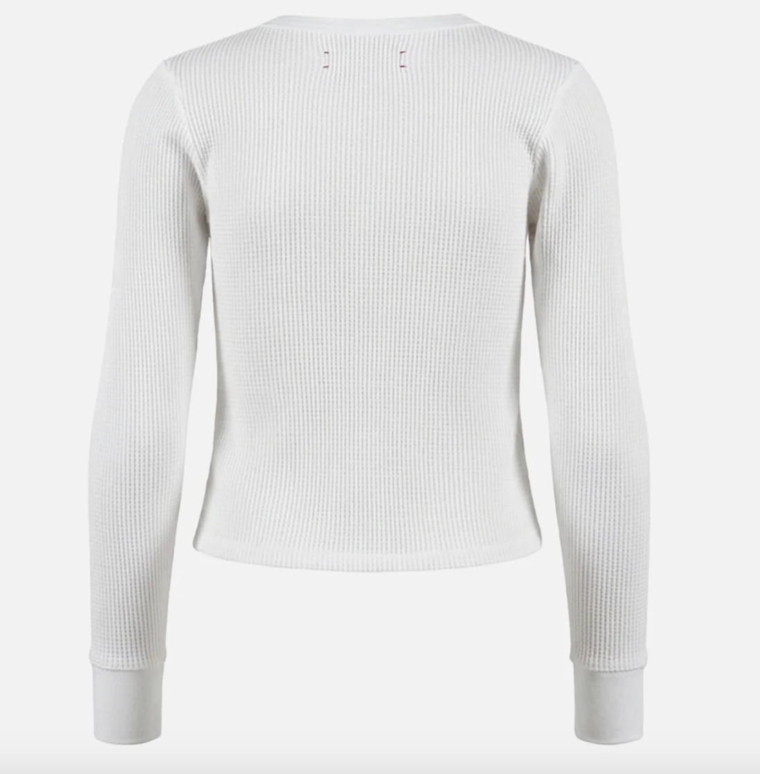 District Vision W Camiseta Fitted Long Sleeve Waffle T-Shirt - Blanco - Odda running