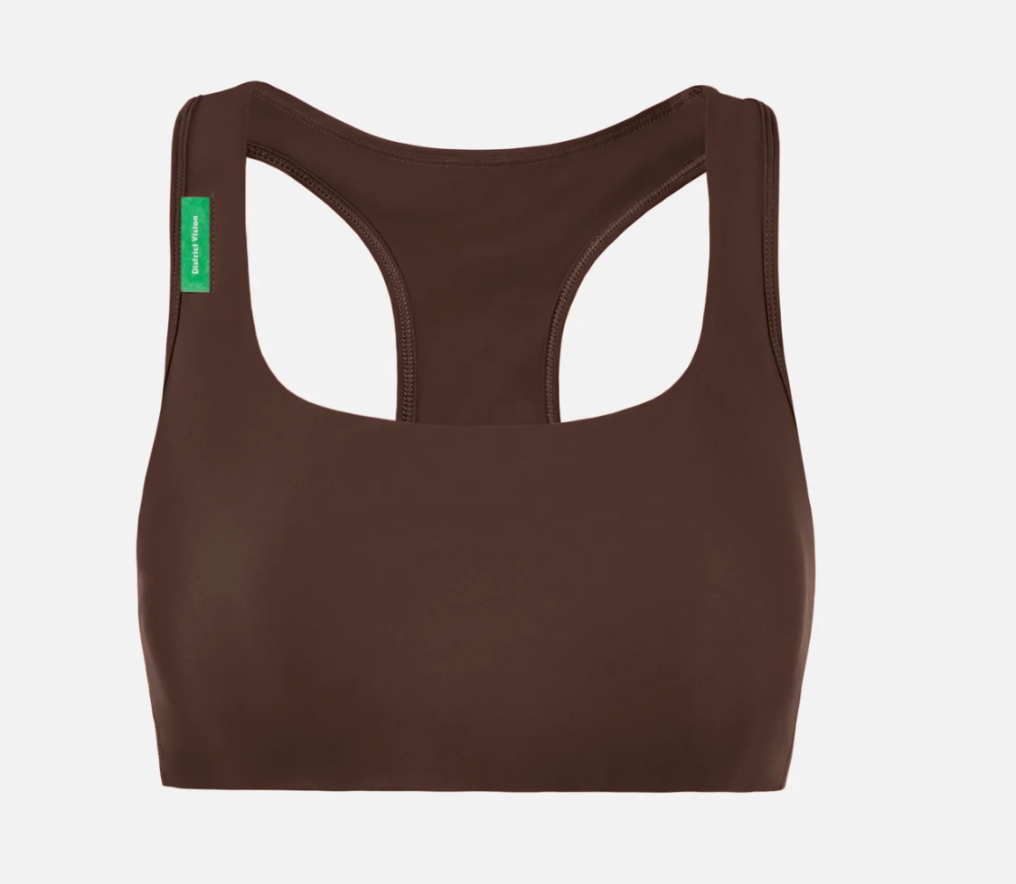 District Vision W Top Racer-Back Bra - Marrón / Umber - Odda running