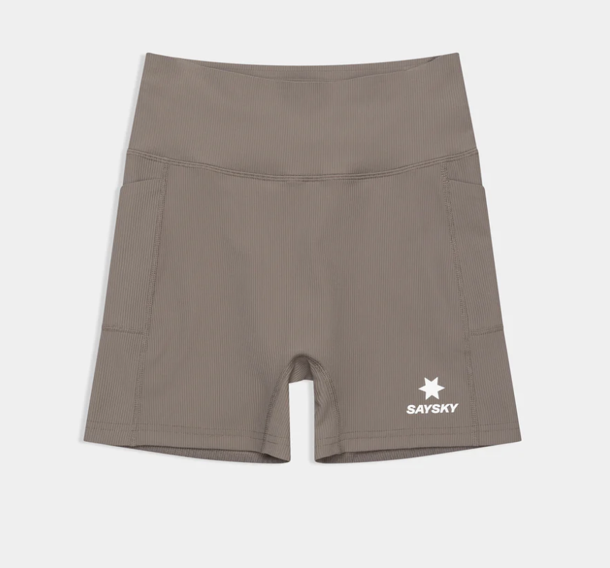 Saysky W Shorts Combat+ Rib Short Tights 4'' - Taupe - Odda running