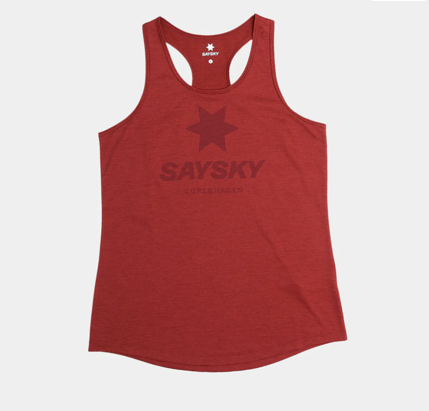 Saysky W Camiseta Logo Combat Pro Singlet - Rojo - Odda running