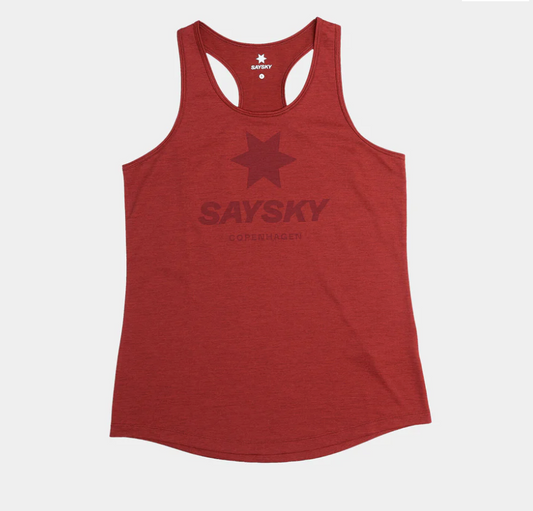 Saysky W Camiseta Logo Combat Pro Singlet - Rojo - Odda running