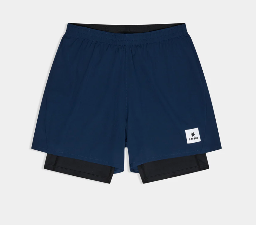 Saysky Shorts 2 in 1 Pace Shorts 5'' - Azul Marino - Odda running
