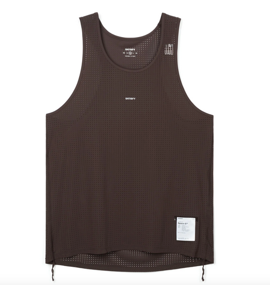 Satisfy Camiseta Space‑O™ Singlet - Deep Mahogany