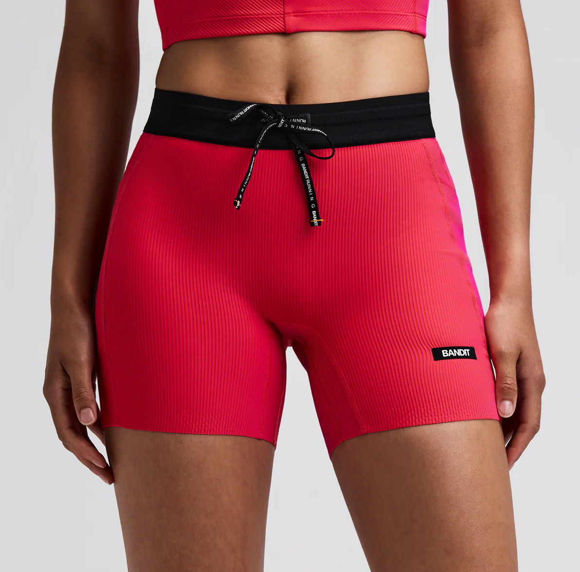 Bandit W Shorts Striped Cadence™ 5" compression - Rosa