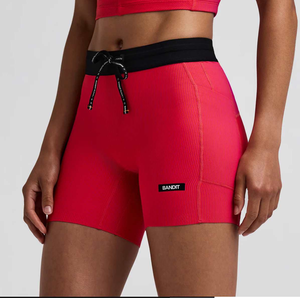Bandit W Shorts Striped Cadence™ 5" compression - Rosa