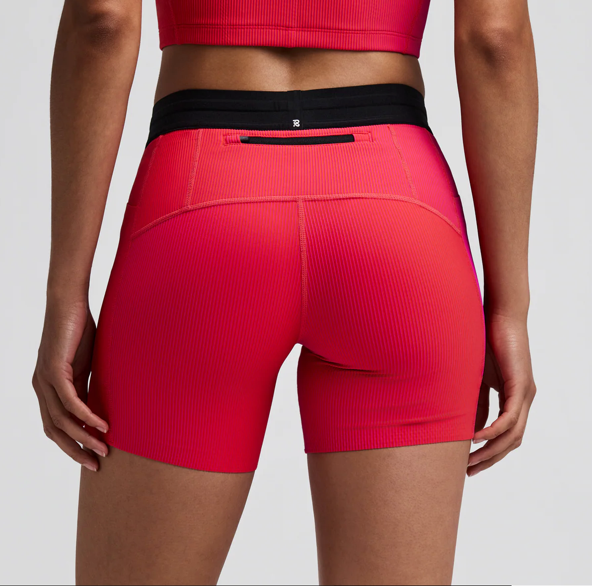 Bandit W Shorts Striped Cadence™ 5" compression - Rosa