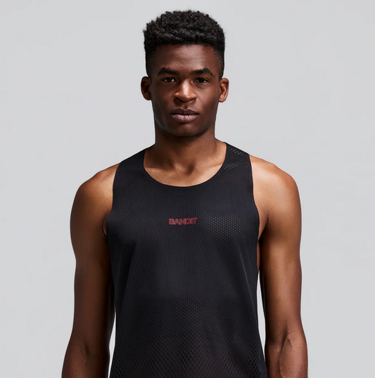 Bandit Camiseta Shredder™ Shorty Race Singlet - Negro