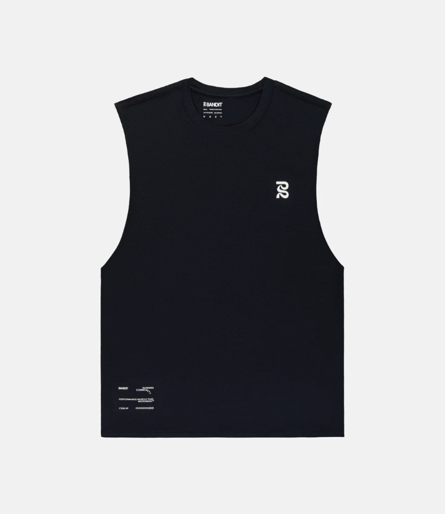Bandit Camiseta Micromesh™ Run Tank - Negro