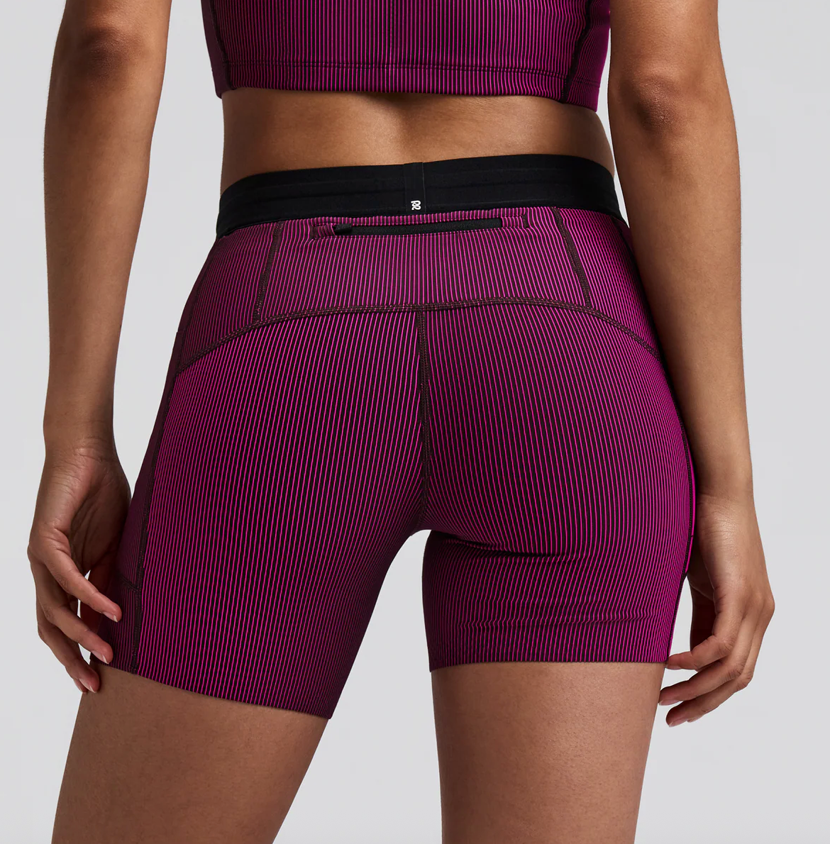 Bandit W Shorts Striped Cadence™ 5" - Rosa / Espresso