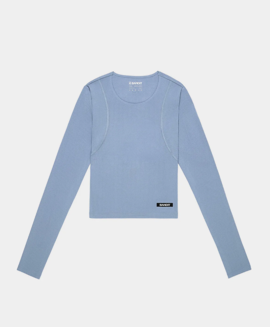 Bandit W Camiseta GeoMesh™ Eclipse Long Sleeve - Azul