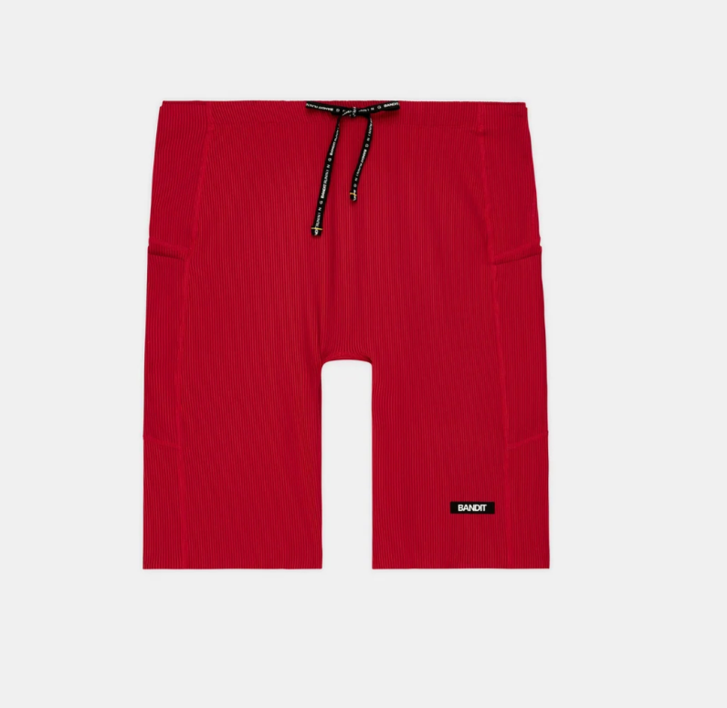 Bandit Shorts Striped Cadence™ Half Tights - Rojo