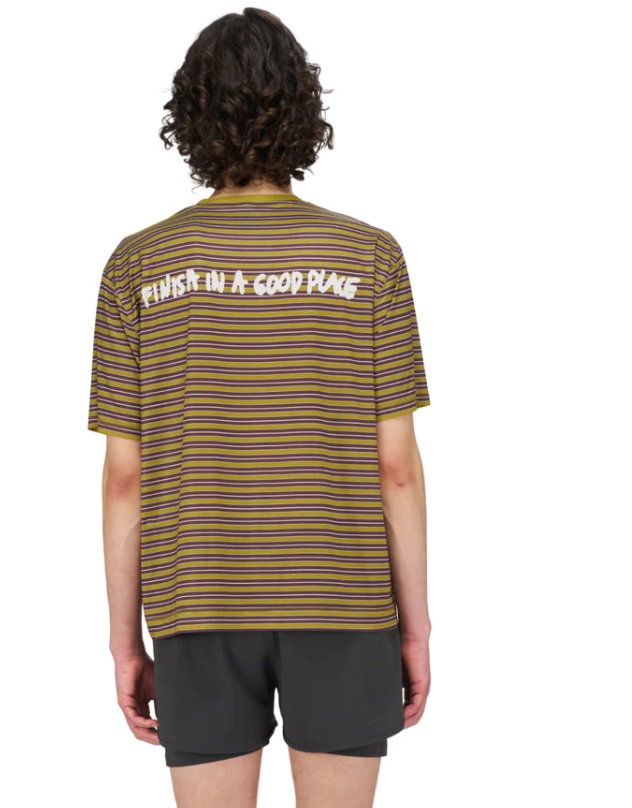 Unna Camiseta Wavy Tee Striped - Mud Gold