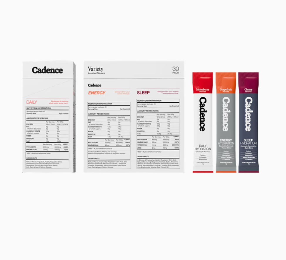 Cadence Electrolitos Hydration Sachet Stack - Variety