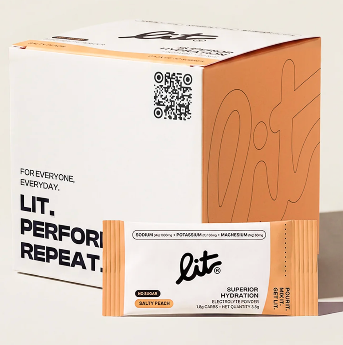 Lit Electrólitos Sabor Melocotón - Caja
